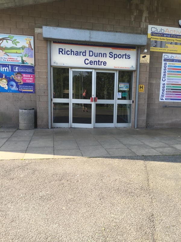 Richard Dunn Sports Centre Main Entrance. 