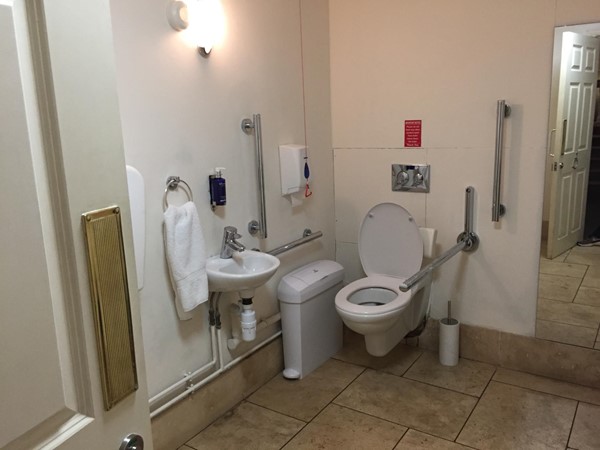 The accessible loo at the George at Buckden