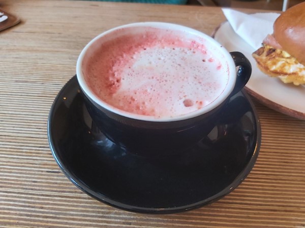 Image of a pink drink