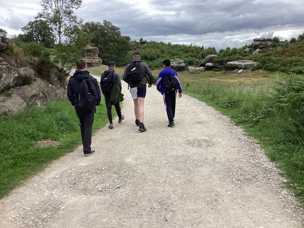 People on Brimham Rocks