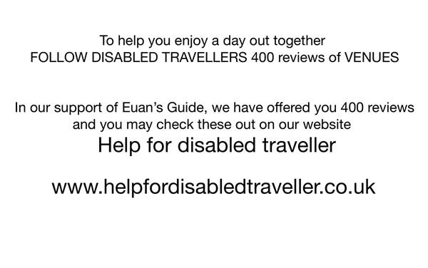 Image of a disabled traveller notice