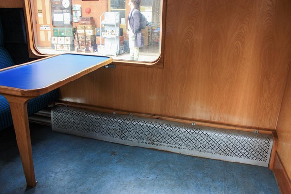 Wheelchair space by a table
