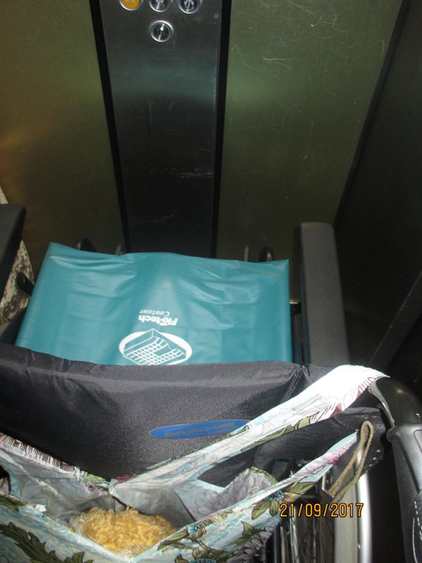 wheelchair in lift