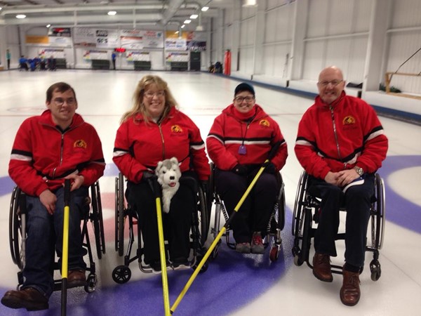 This is my curling team that stayed at the Lodge.