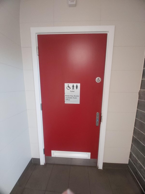 Toilet door