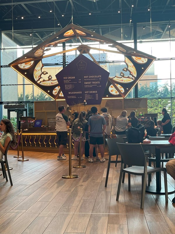 Image of the chocolate frog cafe.