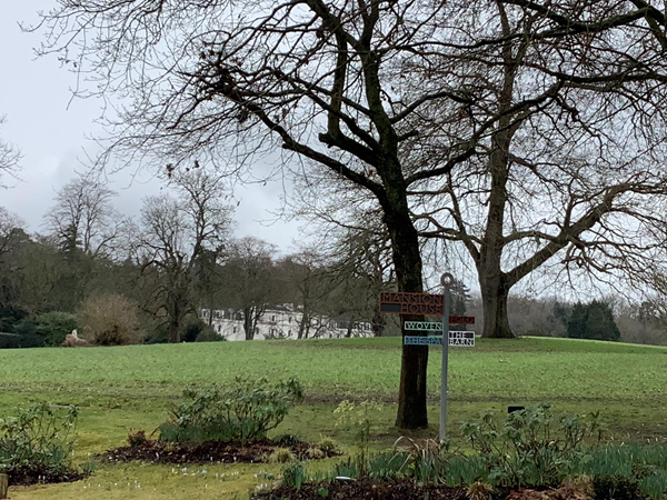 and were directed to follow the signs to the left for the Mansion House (photo 3) seen in the Distance.