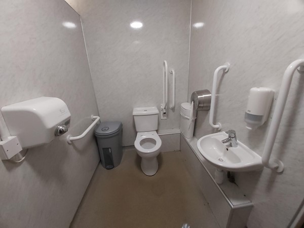 Image of the interior of the accessible toilet