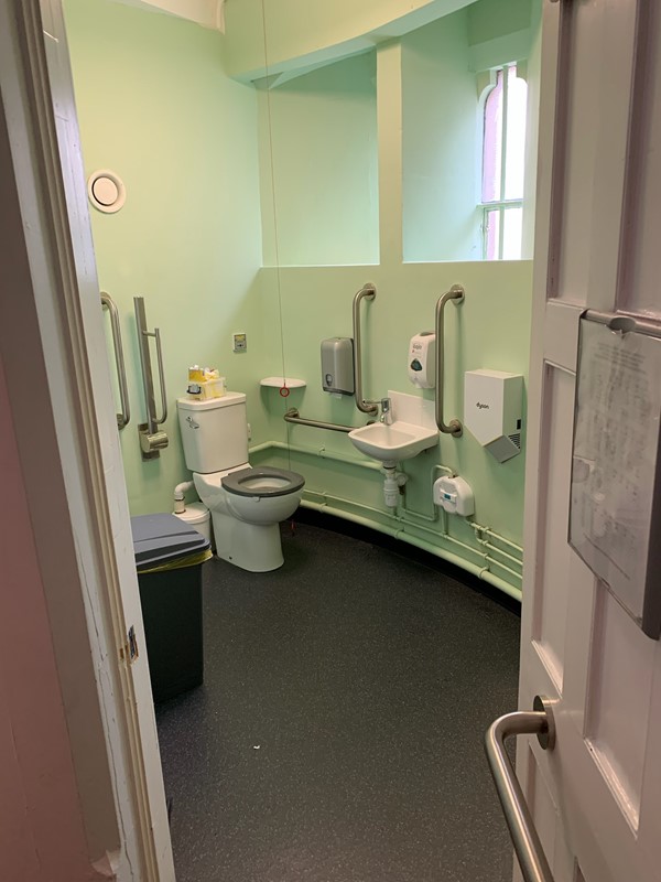 The accessible loo on the ground floor