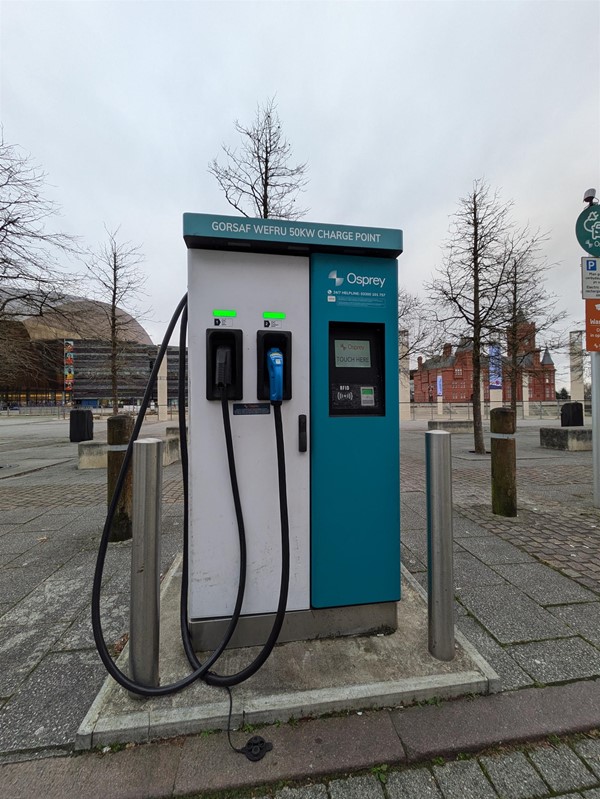 Image of EV Charger from the front