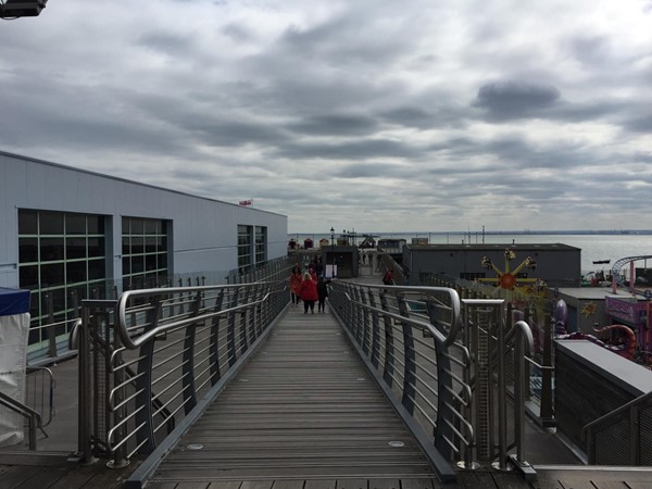 Ramp at start of pier