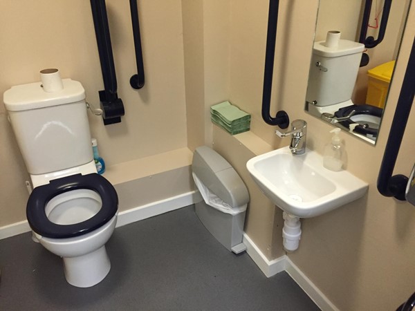 Picture of Adam Smith Theatre's accessible toilet