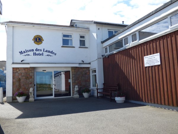 The Main Hotel Entrance - parking to the left