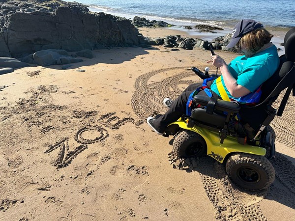 Writing my name in the sand