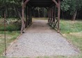 A bridge over the river.