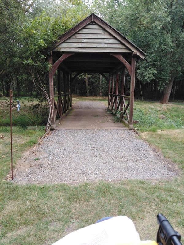 A bridge over the river.