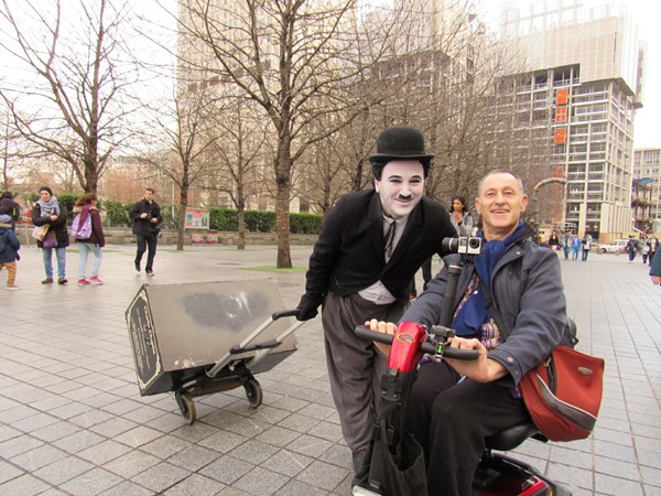 Charlie Chaplin on the Southbank!