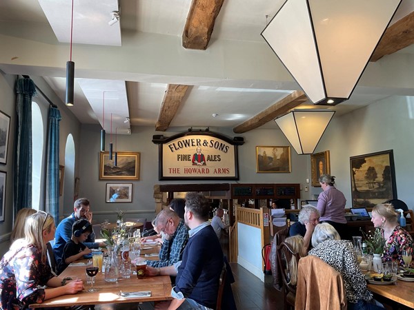 and as it is not a large restaurant, the booking in advance is a must. In its day the sign above the hall would have been interesting, and it has been renovated to its original state