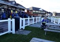 Large raised picnic area - plenty of room - ramped at both ends.