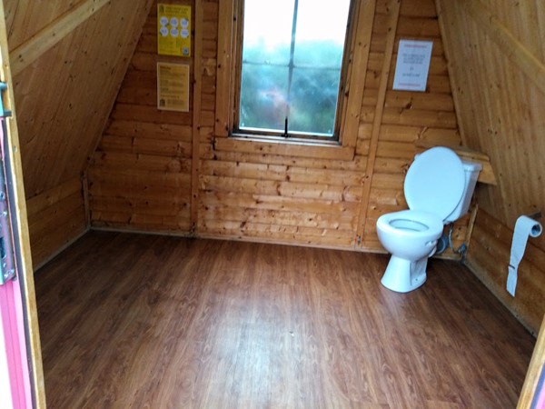 This is the mainstream toilet like a small camping hut.