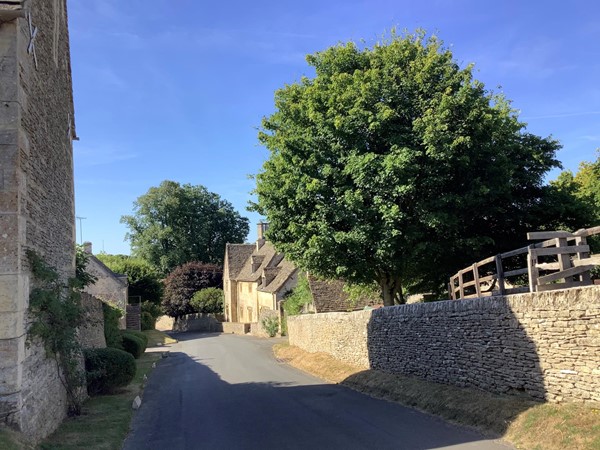 Road through village