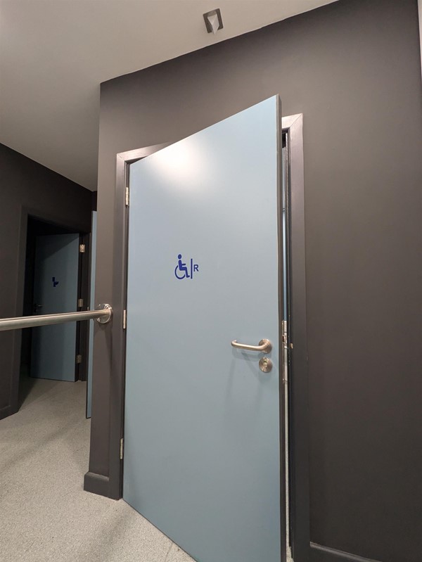 Image of door to accessible toilet