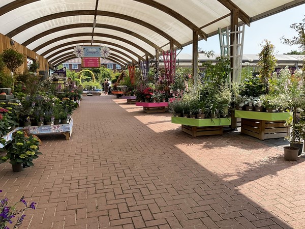 Image of around the outside of the garden centre.