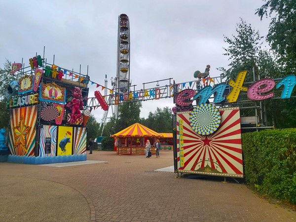 Image of a large entrance to a carnival