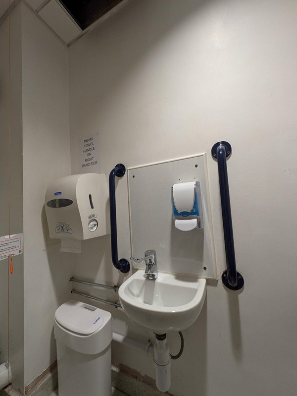 Image of accessible toilet sink