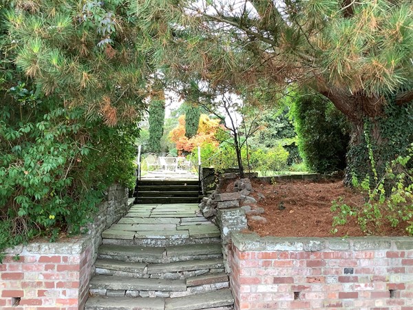 Steps to a terrace