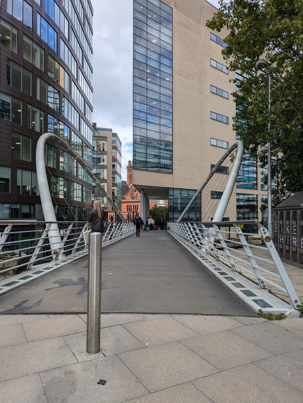 Image of walkway outside of the station