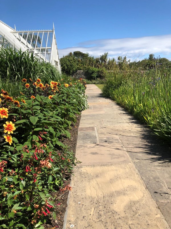 path through the gardens