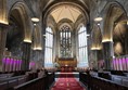 Inside the church.