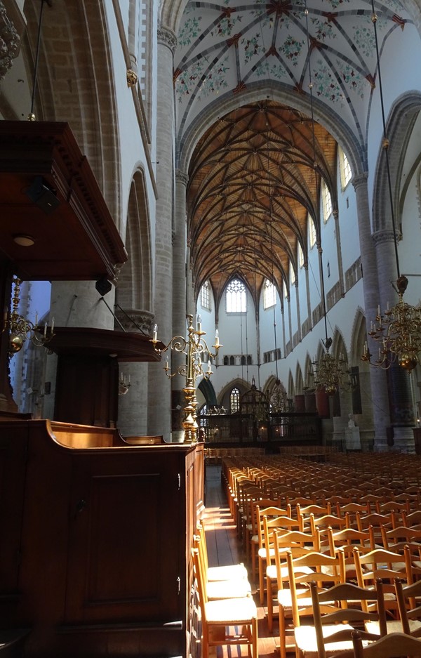 The church interior looking east.