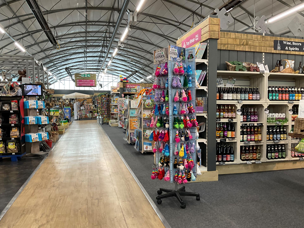 Image of around the inside of the garden centre.