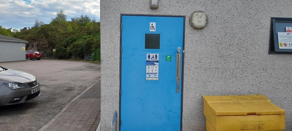 Public disabled toilet; sadly, inaccessible in more ways than one.