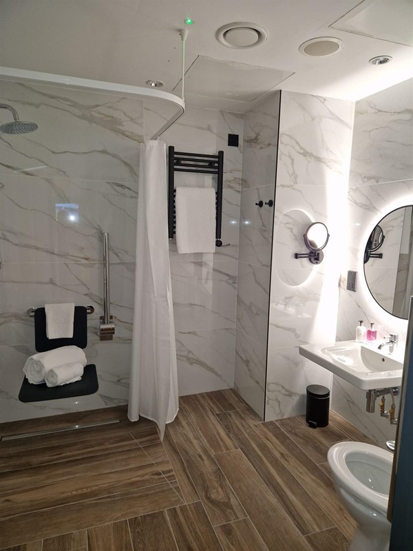 Image of an accessible wet room