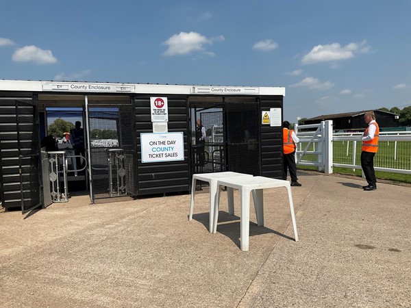 Image of the security entrance.