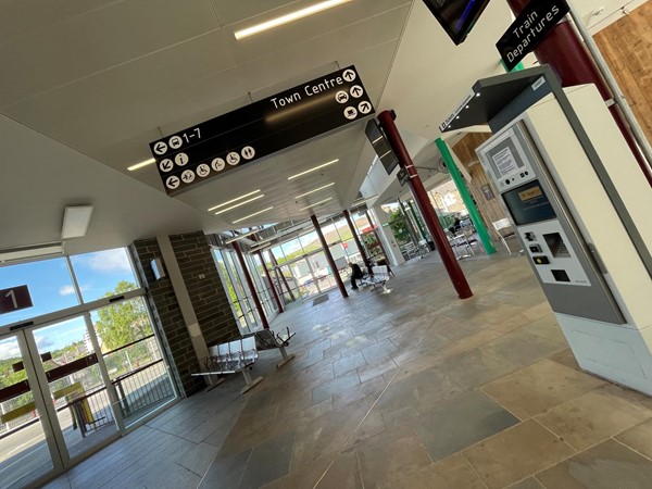 The main concourse within the Interchange