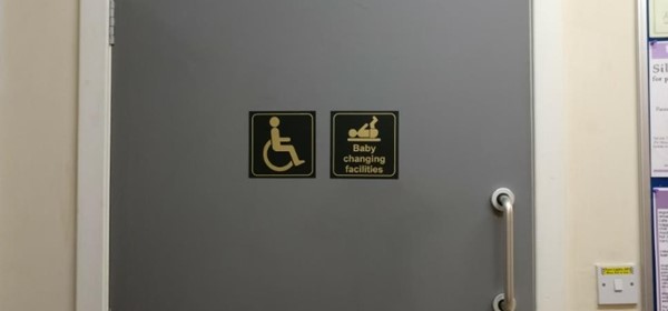 Accessible toilet Door