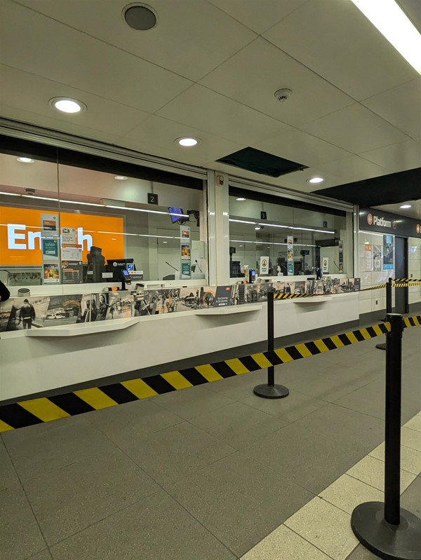 Image of ticket desk