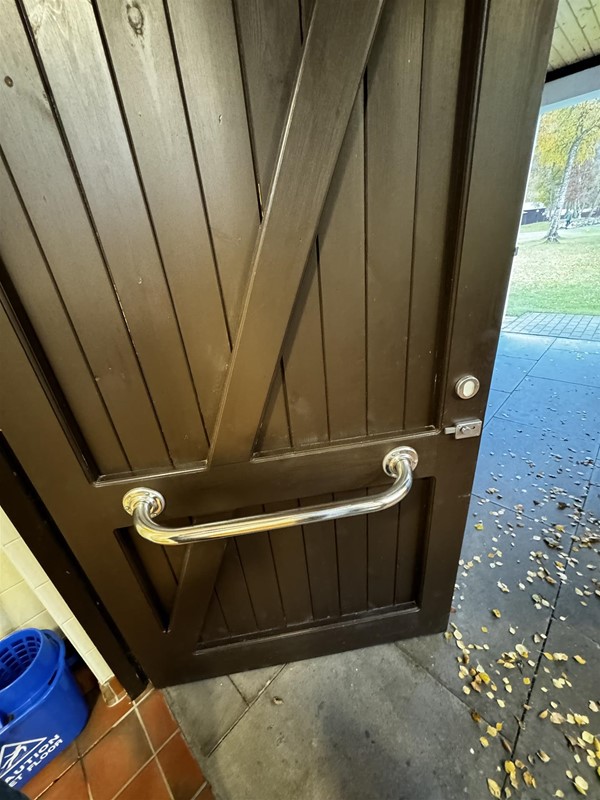 Door / lock for easy access bathroom