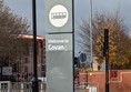 Image of bus station signage