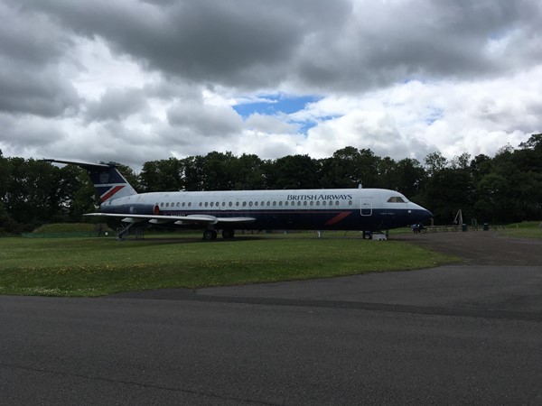 An old British Airways airplane