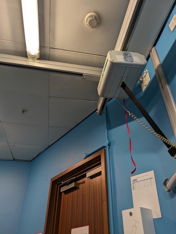 Image of Ceiling Track hoist in Changing Places toilet