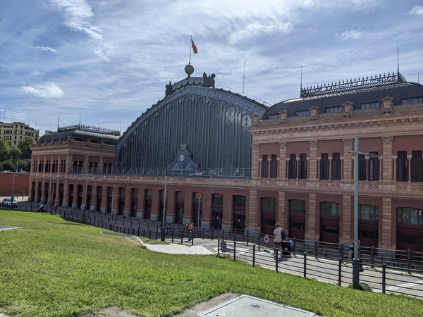 North entrance of Madrid Train Station (Puerta de Atocha) leading into the indoor tropical garden. At the far end of the garden the special assistance office is on the left.