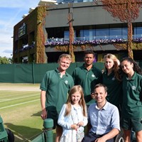 Me and Hope at Wimbledon for Gordon Reid winning Wimbledon Wheelchair Singles!