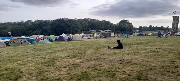 Image of tents in a field