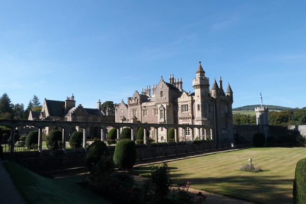 Picture of Abbotsford House from the lower walled garden