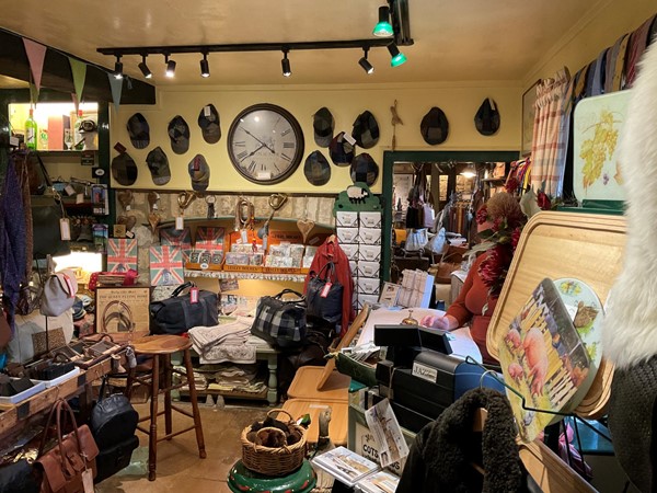 Inside a bric-a-brac shop